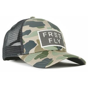 Free Fly Apparel Camo Wave Snapback Hat in Camo